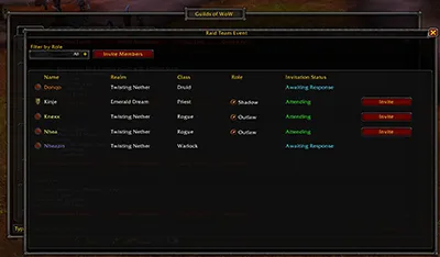 In-Game Addon Quick Invites